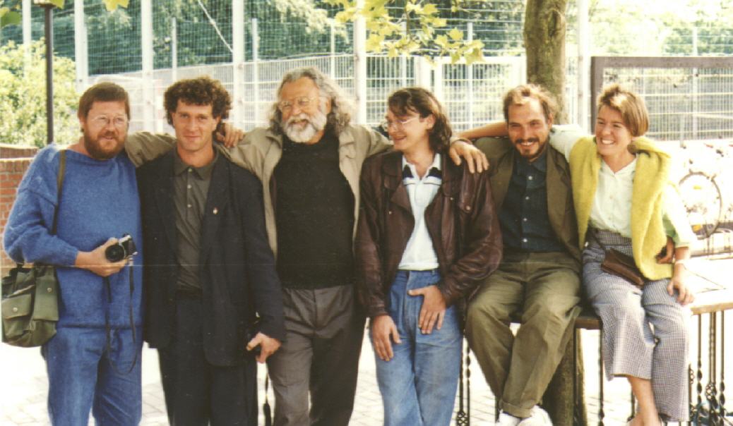 Die Teilnehmer der Skulpturen-Werkstatt 1990